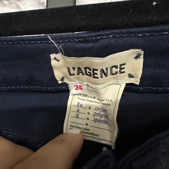 L'AGENCE Black Coated Skinny Jeans - Picture 3 of 4